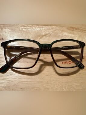 Etnia Barcelona Men's Green Tortoiseshell Optical Glasses